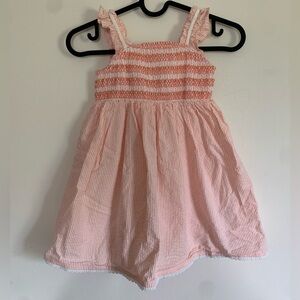 Girls Sundress | Size 4T | Peach & Cream Sundress